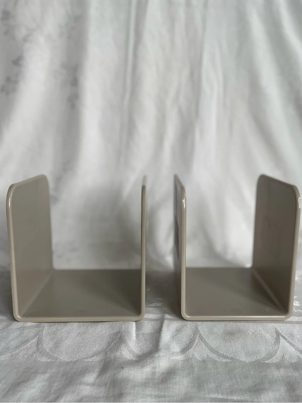 Caraway Magnetic Pot Pan Lid Holder Organizer Storage Dividers Beige Set of 2